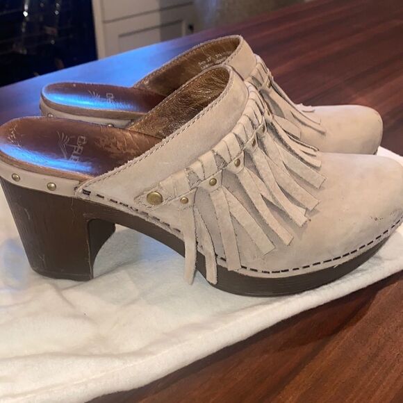Women’s - Dansko Grey Clogs Wedge - Picture 1 of 6